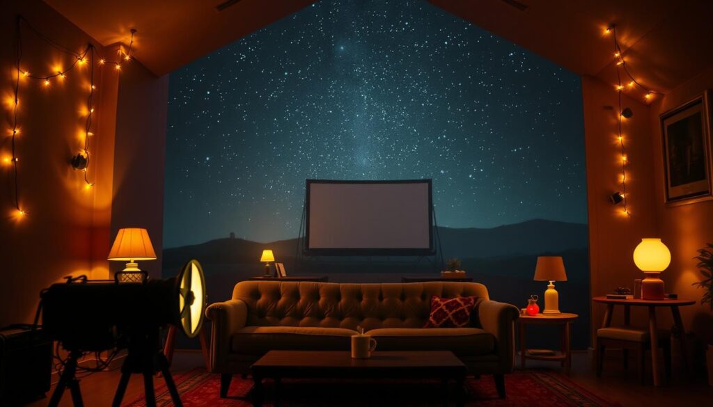 nostalgic projection decor