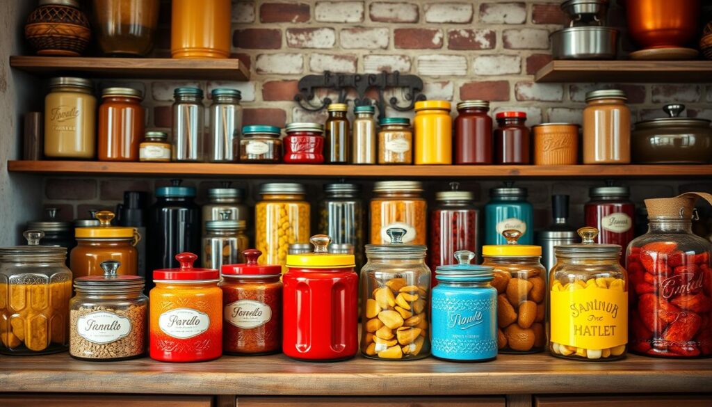 vintage kitchen storage canisters