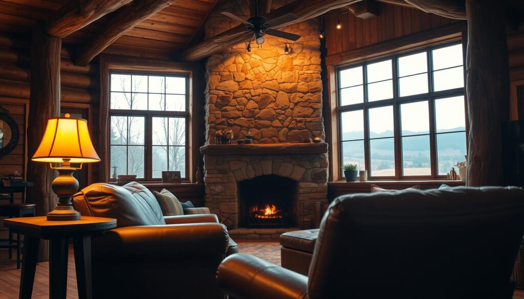 Rustic Living Room Lighting Ideas