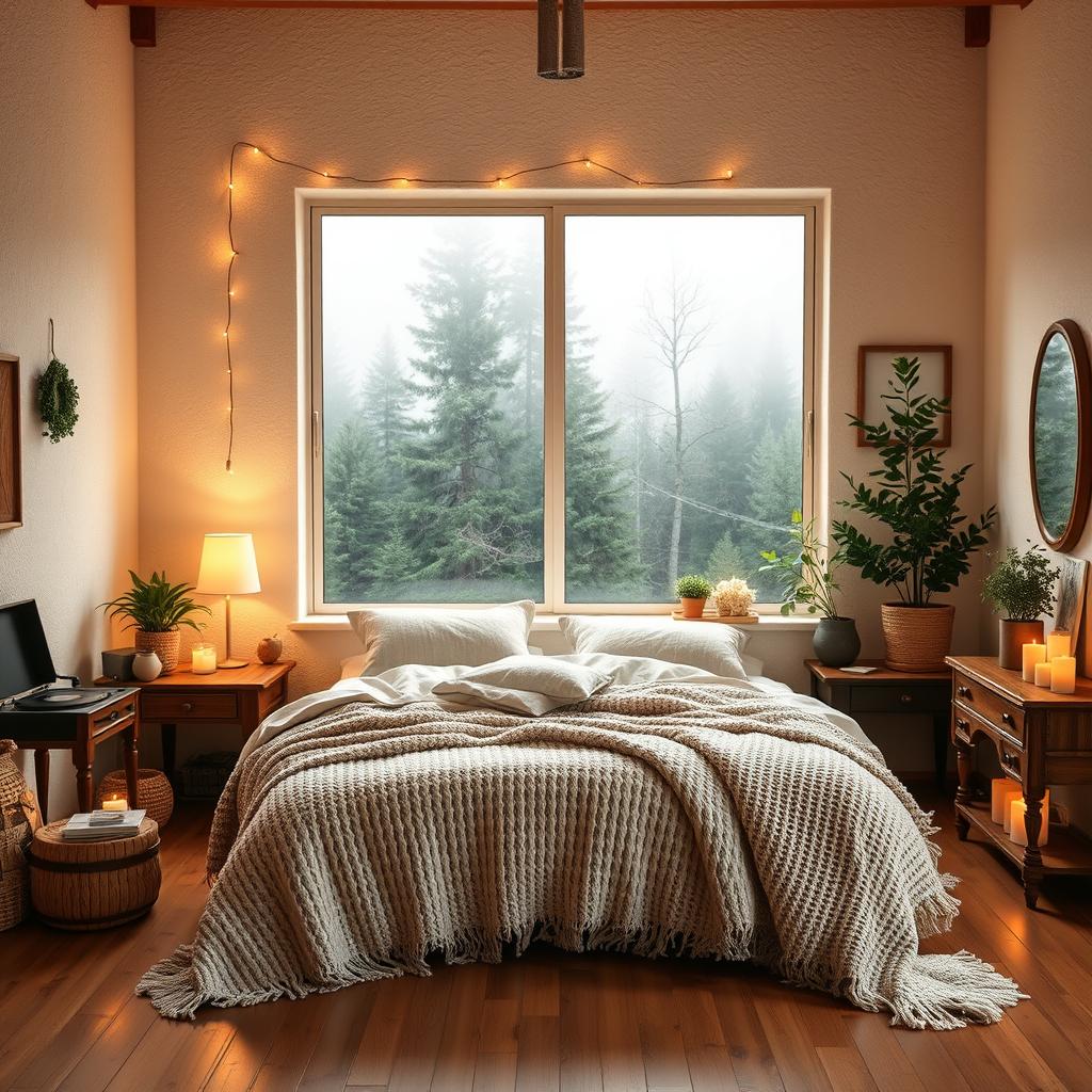 Cozy Warm  Hygge bedroom Aesthetic Decor