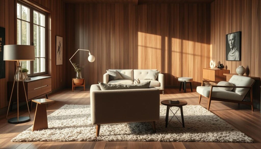 Vintage Modern Furniture Arrangement